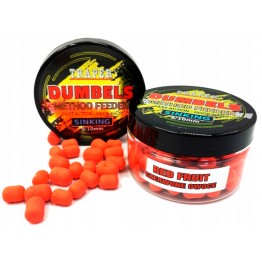 Бойлы Traper Boilies Dumbels Sinking 8-10 мм/50 г Czerwone owoce (Красные фрукты)